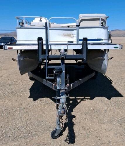 SunCruiser 18 Pontoon Boat, Mercury Outboard, Tandem Axle Trailer, 20ft - 2