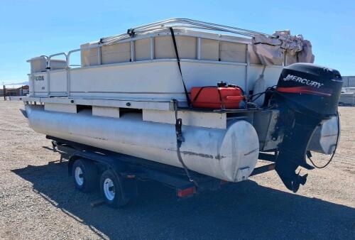 SunCruiser 18 Pontoon Boat, Mercury Outboard, Tandem Axle Trailer, 20ft - 5