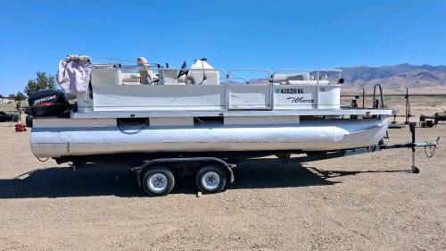 SunCruiser 18 Pontoon Boat, Mercury Outboard, Tandem Axle Trailer, 20ft - 8