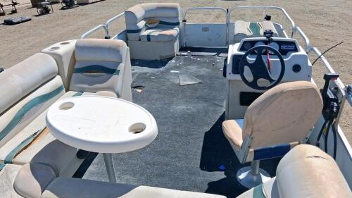 SunCruiser 18 Pontoon Boat, Mercury Outboard, Tandem Axle Trailer, 20ft - 10