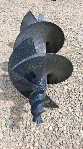 12" Earth Auger Bit, 40.5" Length, Fits Skid Steer/Tractor Auger Drive, Steel, 2" Shaft - 2
