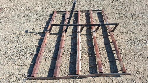 Two-Section Steel Drag Harrow, Manual Pin Hitch, 5 Rows, Steel Spike Tines - 2