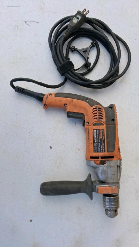 RIDGID R5013 1/2" 7.5A Heavy Duty Corded Drill with Side Handle and Chuck Key - 2