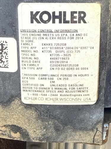 Craftsman T7400 Pro Series 54" Riding Mower, Kohler 24 HP Engine, Hydrostatic Drive - 15