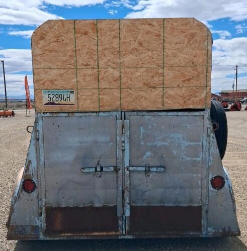 1986 2-Horse Bumper Pull Trailer, Tandem Axle, Steel, Light Blue - 6