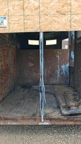 1986 2-Horse Bumper Pull Trailer, Tandem Axle, Steel, Light Blue - 10