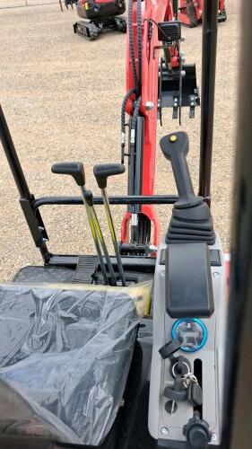 SDEE22 Mini Excavator, 2-Ton, Diesel Engine, Hydraulic Thumb, 16&rdquo; Bucket, Open ROPS, Tracks - 14