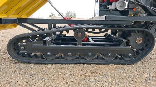 15HP 420cc Tracked Mini Dumper with Hydraulic Dump Bed and LED Headlights - 11