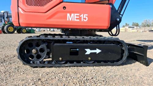 ME15 Mini Excavator, GASOLINE engine, 420cc, Operating Weight, Canopy, 15.7" Bucket, Mechanical Thumb - 13