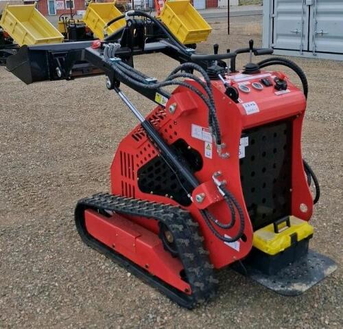 Mini Skid Steer Loader, 0.4 Hours, 23-25HP Gas Engine, Rubber Tracks, Aux Hydraulics - 5