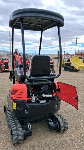 SDEE22 Mini Excavator, 2-Ton, Diesel Engine, Hydraulic Thumb, 16&rdquo; Bucket, Open ROPS, Tracks - 11