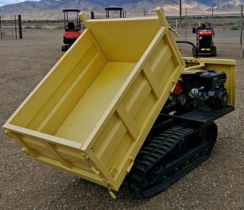 15HP 420cc Mini Track Dumper/Crawler Carrier with Hydraulic Lift - 7
