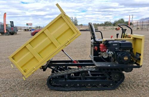 15HP 420cc Mini Track Dumper/Crawler Carrier with Hydraulic Lift - 8
