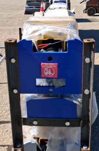 Blue Two-Post Vehicle Lift, 4,500 kg (9,921 lb) Capacity, 220/380V, 70.87 in Lift Height, New/Packaged - 3