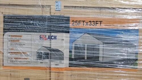 25' x 33' Ft. All Steel Metal Barn, Double Garage Shed Kit 2026