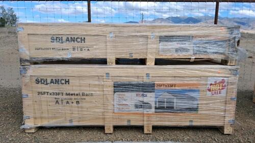 25' x 33' Ft. All Steel Metal Barn, Double Garage Shed Kit 2026 - 2