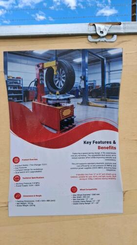 Tire Changer TC311, 220/380V, 12"-24" Rim, 1040mm Max Diameter, 0.8MPa