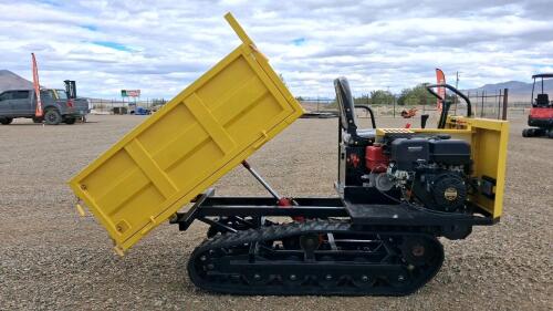 15HP 420cc Tracked Mini Dumper with Hydraulic Dump Bed and LED Headlights - 8