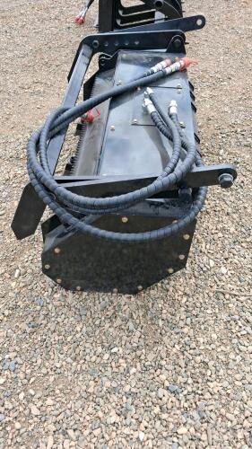 Mini Skid Steer Forestry Mulcher Attachment, 47.5", Carbide Teeth, High-Flow Hydraulics Required - 3