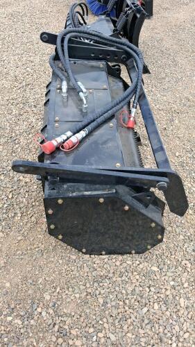 Mini Skid Steer Forestry Mulcher Attachment, 47.5", Carbide Teeth, High-Flow Hydraulics Required - 4