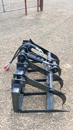 Mini Skid Steer Root Grapple Attachment, Universal Quick Attach, Hydraulic Hoses Included - 2