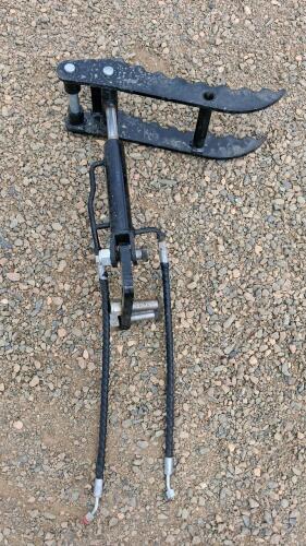 Hydraulic Thumb Attachment for Mini Excavator &ndash; Pin-On, Heavy-Duty Steel, 2 Tines, Hoses Included - 3
