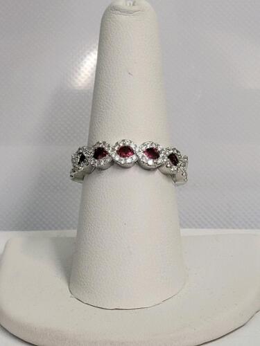 5-Stone Red Ruby Ring, Size 8 - 2