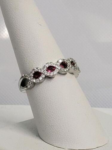 5-Stone Red Ruby Ring, Size 8 - 3