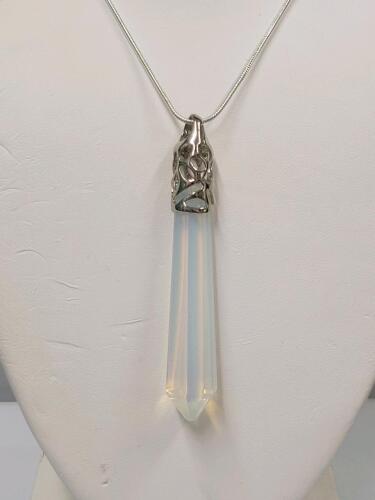 Opal Hexagonal Cut Gemstone 24" Necklace - 3