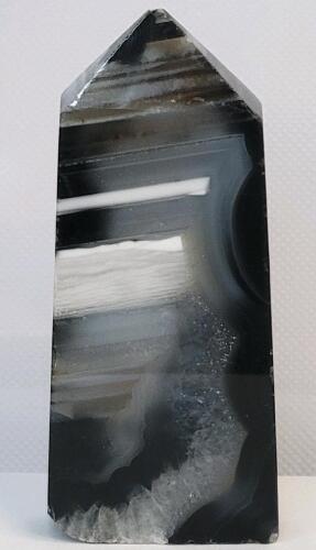 262ct Natural Black Onyx Geode Polished Crystal Gemstone Standing Point