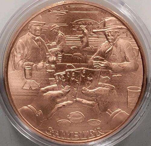 Set of 6 "Wild West" Series 1oz. Copper Rounds - 4