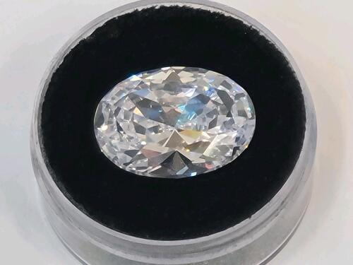 Stunning 31.60ct White Sapphire 16x20mm Faceted Gemstone
