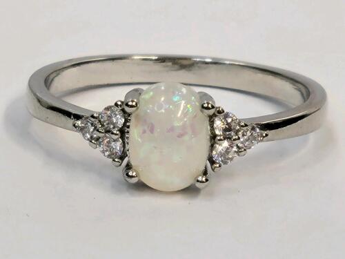 Beautiful Fire Opal Ring, Size 9&frac12;