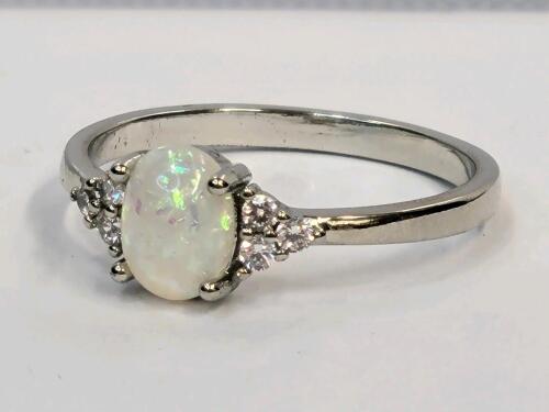 Beautiful Fire Opal Ring, Size 9&frac12; - 4