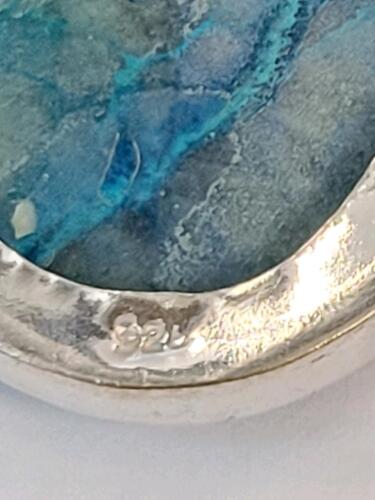 Beautiful Natural Oval Shattuckite Gemstones on Large Necklace - 4