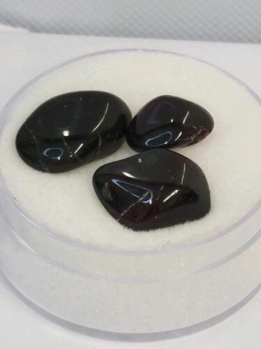 24.10ct Natural Idaho Star Garnets, Tumbled & Polished, Gemstones - 2