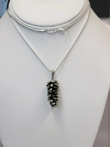 Tibetan Silver Pinecone Necklace
