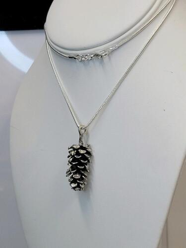 Tibetan Silver Pinecone Necklace - 3