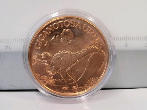 (6) Different 1oz. Copper Dinosaur Rounds - 7