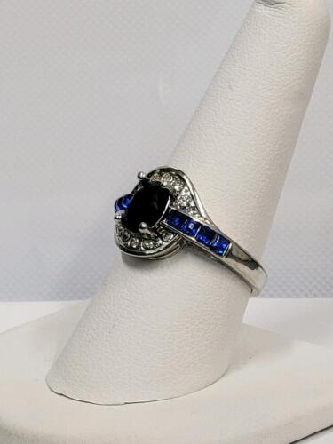 9-Stone Blue Sapphire Ring, Size 8&frac12; - 4
