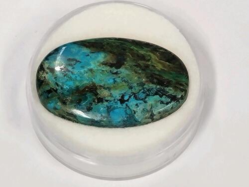 38.55ct Natural Blue Green Shattuckite Crysocolla Gemstone Cabochon