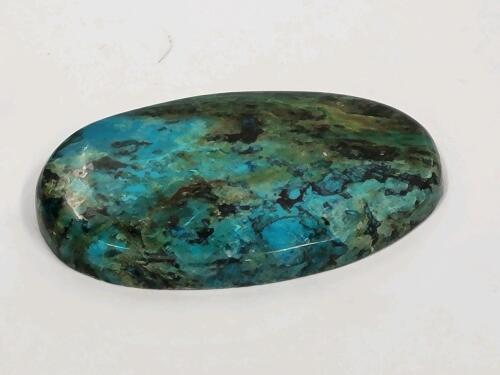 38.55ct Natural Blue Green Shattuckite Crysocolla Gemstone Cabochon - 3