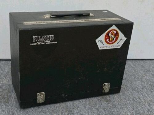 Vintage Bianchi Pistol/Range Box with 5 Pistol Slots and Removable Tray