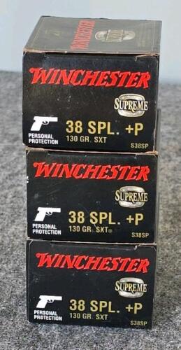 Winchester Supreme .38 Special +P 130gr SXT Personal Protection, Nickel, 3 Boxes (60 Rounds) - 2