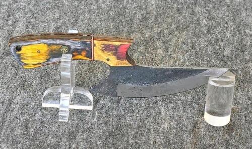 Custom Fixed and Folding Knives with Sheaths &ndash; Damascus Steel, Unique Handles, Excellent Condition - 4