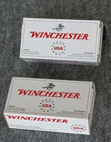 Winchester .357 Magnum 110gr Jacketed Hollow Point Ammo Q4204, 2x50 Rounds, Made in USA