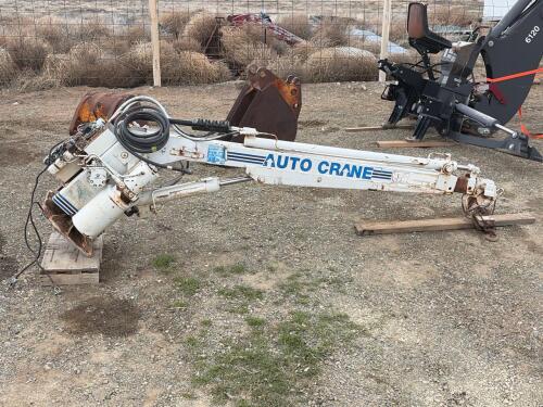 AUTO CRANE Hydraulic Truck Service Crane, Telescopic Boom, Wired Pendant, 3,200 lb Capacity