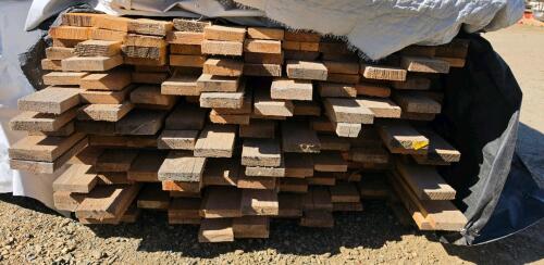 Rough Sawn Lumber Bundle, 1"x 4" x 12ft, 220 Qty - 2