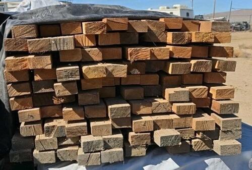 Dimensional Lumber 2x4x10' Softwood Boards &ndash; Bundled, Rough-Cut, 100 Qty - 2