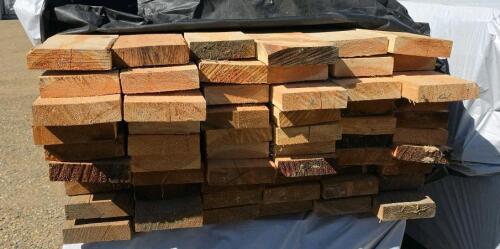 Dimensional Lumber 2x8x12' Softwood Boards &ndash; Bundled, Rough-Cut, 60 Qty - 2